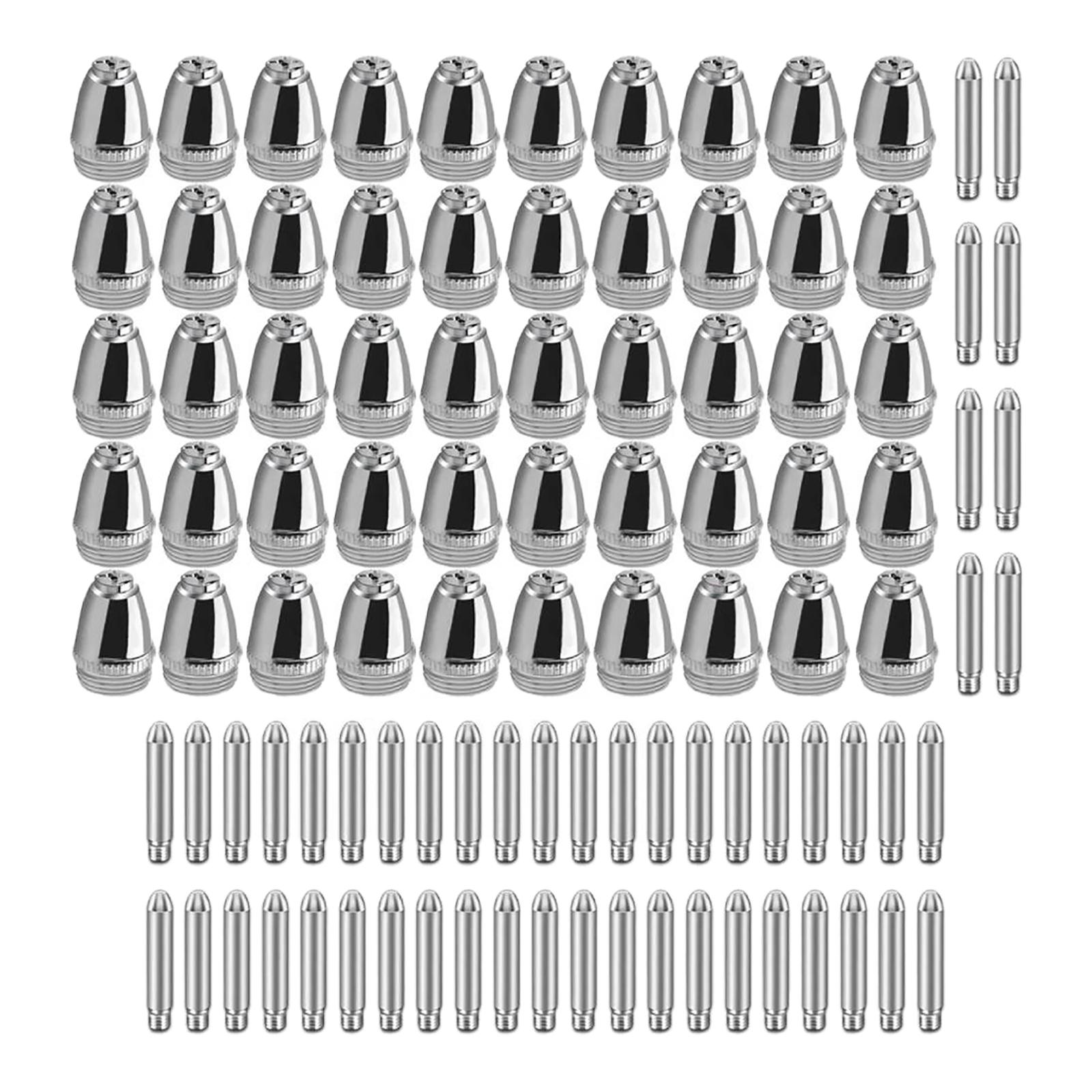 Ioensy - Boquilla De Electrodo De Plasma, Punta De Cobre Para Reemplazo De Soplete Cortador Ag60 Wsd60, 100 Uds.
