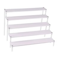 Magideal - Estante Organizador De Almacenamiento Con Soporte De Exhibición De Madera, Estante De Acrílico Duradero Para Encimera De Cocina, Para Manualidades, Fi 5 Capas 50Cm