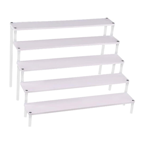 Estante organizador de almacenamiento con soporte de exhibición de madera, estante de acrílico duradero para encimera de cocina, para manualidades, fi 5 capas 50CM