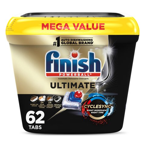 Detergente Para Lavavajillas Finish Ultimate 62 Tabletas