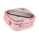 thumbnail image 2 of Bento Lunch Box Twocompartments Multifuncional Incorporado Pp Utensilio Set Rosa, 2 of 3