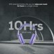 thumbnail image 5 of Auriculares inalámbricos over-ear Gabba Goods color lavanda con Bluetooth, 5 of 6