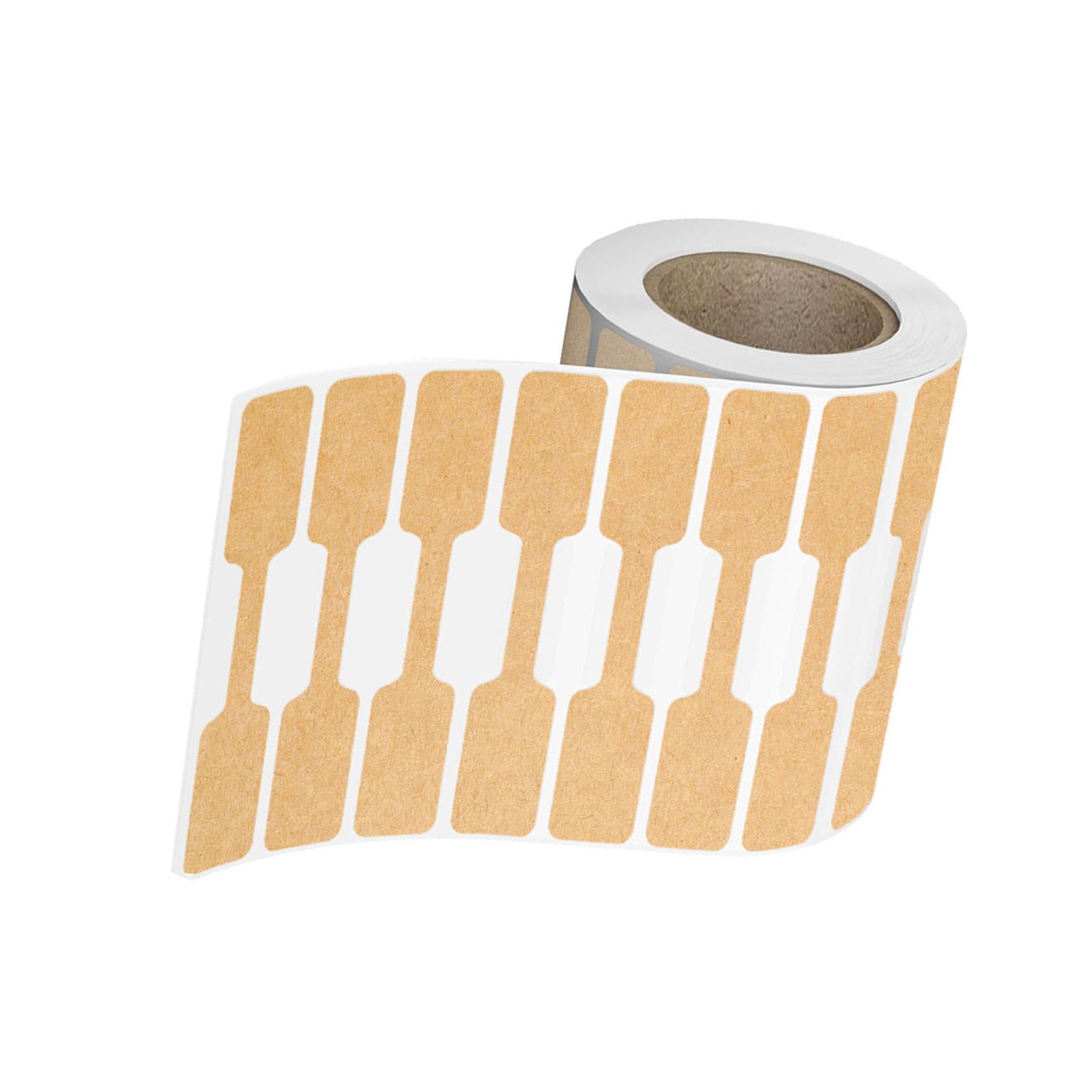 Magideal - 1 Rollo De 500 Etiquetas Adhesivas Para Precios De Joyería, Accesorios Autoadhesivos, Etiquetas De Precio En Para Exhibición De Collares Y Ropa Marrón Claro