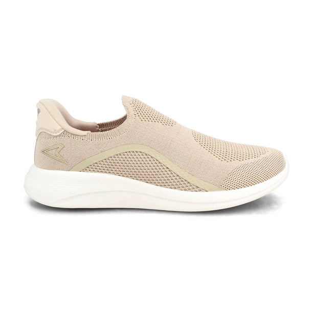 Zapatilla Deportiva Mujer N-walk Lite Dacron Walking Beige