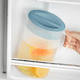 thumbnail image 3 of Jarra de plástico con tapa, ecológica, para mezclar bebidas, agua caliente/fría, limonada, zumo, té helado, tetera., 3 of 5