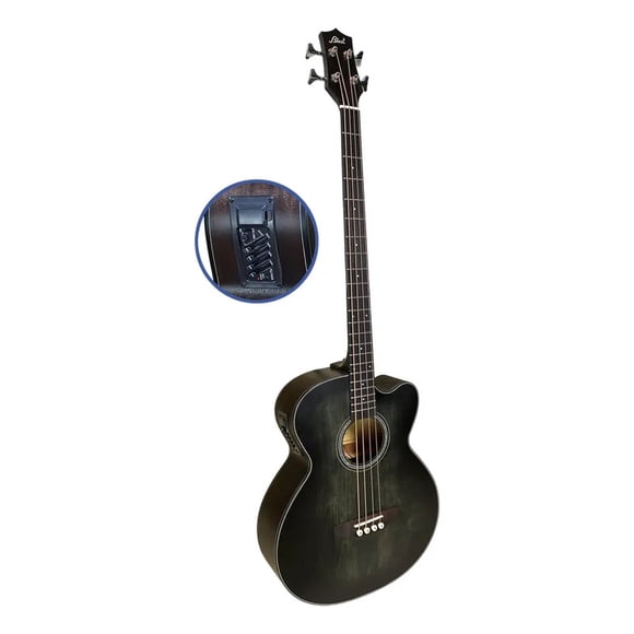 Bajo Electroacústico 4 Cuerdas Blast Negro Cutaway qag-4295