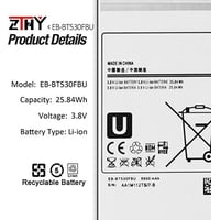 Batería Zthy Eb-Bt530Fbu Para Samsung Galaxy Tab 4 10.1' Sm-T530 Sm-T531 Sm-T535 6800Mah