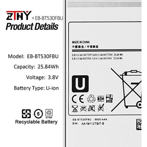 Batería Zthy Eb-Bt530Fbu Para Samsung Galaxy Tab 4 10.1'