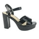 thumbnail image 1 of Sandalia Chalada Mujer Vina-1 Negro Fiesta, 1 of 7