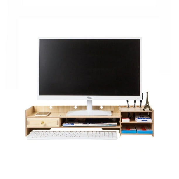Base de monitor organizador para escritorio multiuso