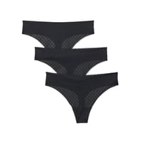 Tanga Under Armour Ua Pure Stretch Mesh Para Mujer, Color Negro, Talla S