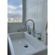 thumbnail image 3 of Grifo Alto Agua Caliente Fría Acero Inoxidable Plata, 3 of 8