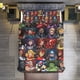 thumbnail image 1 of Spider-Man - Superheroes 3 Piece Sets Full/Queen Size - Reversible Microfiber Quilts with 2 Shams Soft Lightweight Bedspread Coverlet Comforter for All Season Bed Sheets, 1 of 5