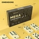 thumbnail image 3 of Juego de dominó Queensell Mega Large, doble, 6 con 28 fichas, 3 of 8