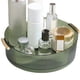 thumbnail image 4 of Organizador de cosméticos giratorio de 360 grados con textura, organizador de maquillaje giratorio de escritorio con asa para baño y aseo., 4 of 8