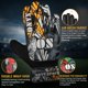 thumbnail image 3 of Guantes de Portero de Fútbol ONYX SPORTS (Negro, 3), 3 of 8