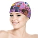 thumbnail image 5 of Mia y Codie Gorro de Natación de Licra, Gorro de Baño de Tela Cómoda, Gorro Elástico Antideslizante para Hombres, Mujeres y Niños, 5 of 6