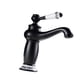 thumbnail image 3 of Grifo Para Lavabo De Baño, Liso, De Lujo, Estilo Victoriano, De Cerámica, Monomando, Color Negro, 3 of 5