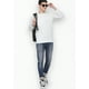 thumbnail image 2 of Polera Hombre Manga Larga Cuello V Blanco Talla XL, 2 of 3