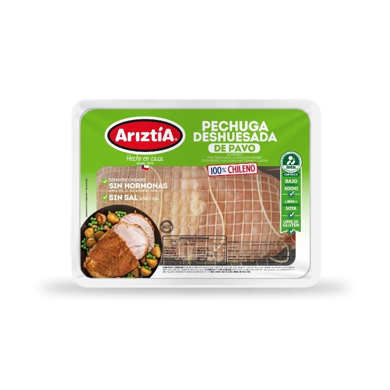 Pavo Pechuga Deshuesada Envasada 1 kg Ariztia
