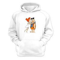 Genérico - Polerón Canguro Los Picapiedras Blanco Talla L Unisex