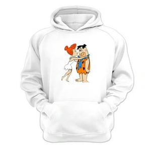 Genérico - Polerón Canguro Los Picapiedras Blanco Talla Xs Unisex