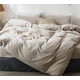 thumbnail image 1 of Juego de funda de edredón MooMee Bedding, 100% algodón lavado, tamaño king, 1 of 6