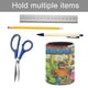 thumbnail image 5 of Babar-theme Cylinder Pen Holder Pencil Organizer with Flannel Lining PVC Leather Material Cardboard Base for study work 10*8CM, 5 of 6