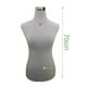 thumbnail image 2 of Torso Maniqui Plastico Dama Blanco con Pedestal Metal Cuadrado, 2 of 3
