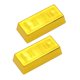 thumbnail image 4 of 2x Tope De Puerta De Pisapapeles De Barra De Lingotes De Oro Falso Para Regalos De Juguete Para Ni?os, 4 of 5