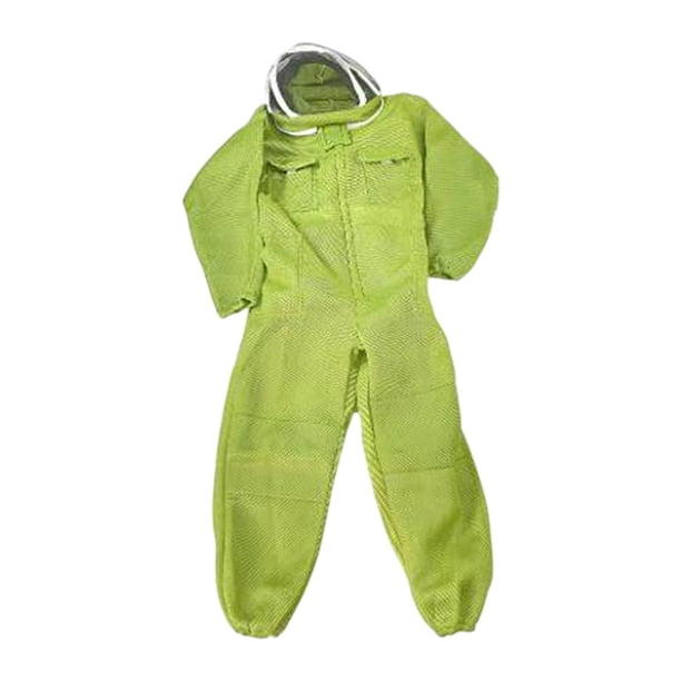 Traje de apicultor traje de apicultura con traje de campana disfraz de protección transpirable de cuerpo completo puños elásticos adultos anti las SG