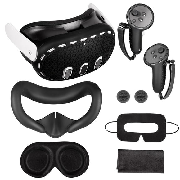 Accesorios VR AARONMEI 7 en 1 Compatibles con Quest 3 Negro