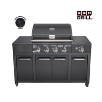 Bbq Grill - Parrilla Gas Buffalo Black 4 Quemadores + Quemador Lateral