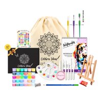 Celebra Ideas - Set Kit De Arte Témperas 30 Colores Metal Pastel Flúor Purpurina Clásicas