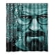 thumbnail image 1 of Cortina de ducha con diseño de Walter Heisenberg de Breaking Bad, con ganchos, 167 x 183 cm, 1 of 3