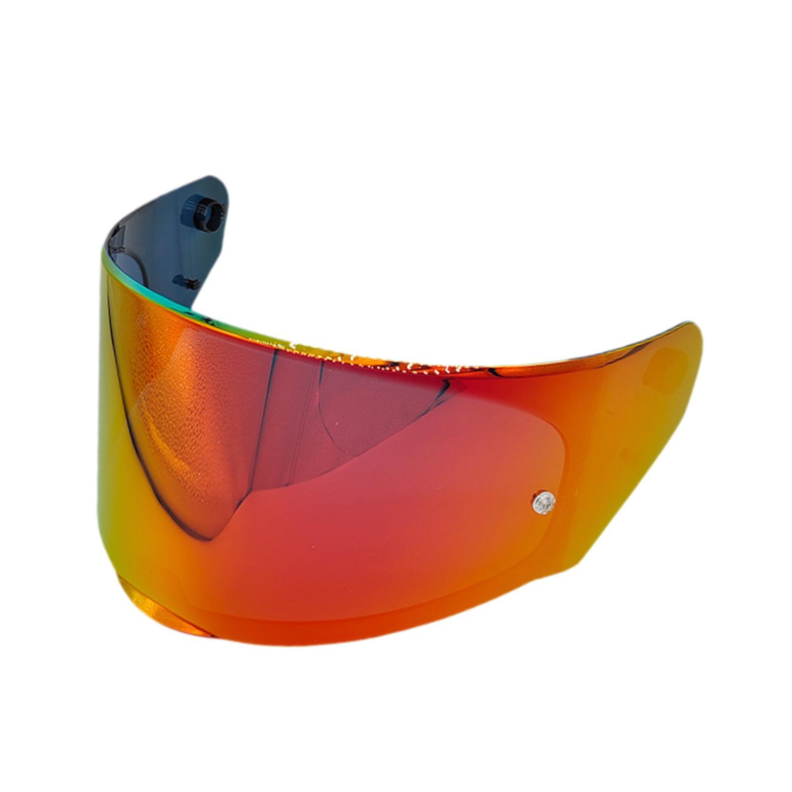 Magideal - Visera Para Casco De Motocicleta,Visera Para Casco Antiarañazos,Reemplazo,Visera Para Casco A Prueba De Viento Len Accesorios De Para Ff353 , Rojo Rojo Oscuro