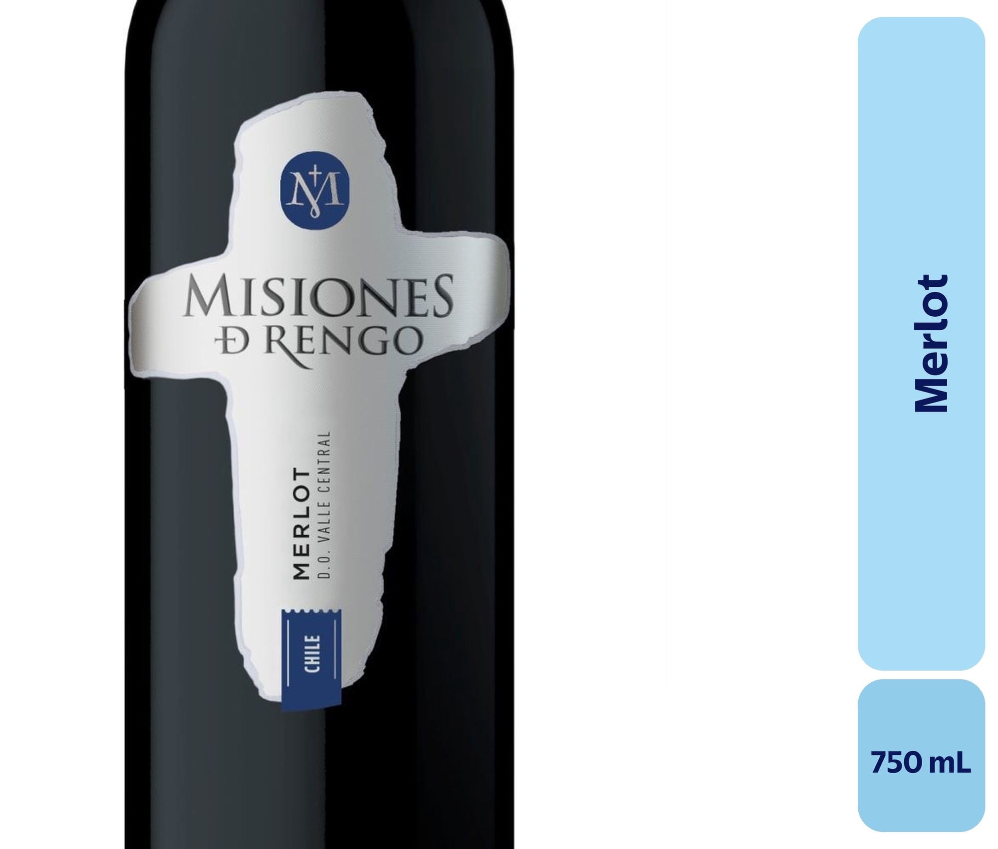 Vino Merlot Botella 750 mL Misiones De Rengo