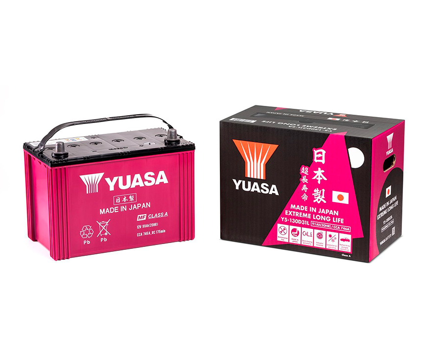 Batería De Auto Yuasa 130D31L - 91 Ah Y 746 Cca
