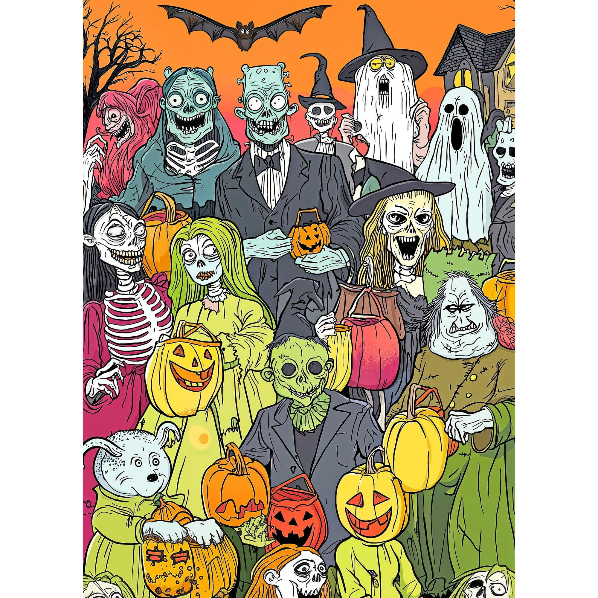 Lucky Puzzles Estd 2020 - Rompecabezas Lucky Puzzles Monster Bash 1000 Piezas Para Adultos