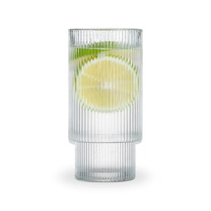 Santú Home & Deco - Vaso Vidrio Diseño De Lineas 280Ml