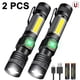 thumbnail image 1 of Linterna de luz negra recargable, linterna táctica LED 3 en 1, luz negra UV y roja, 1200 lúmenes, 7 modos de luz, con zoom, linterna de bolsillo impermeable para detección de manchas de orina de, 1 of 8