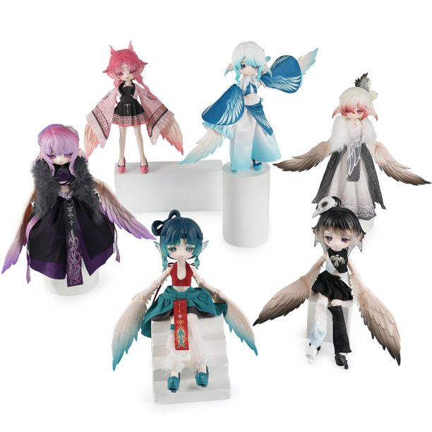 Figurita BEEMAI Luluya Serie Cloud Feather Pavilion – Set de 6 Cajas Sorpresa con Edición Oculta