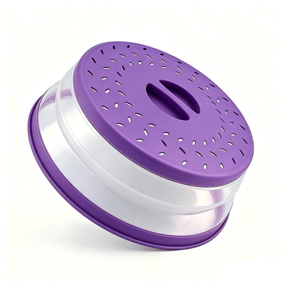 Tapa para microondas JYYHSF 27 cm plegable color púrpura