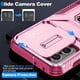 thumbnail image 3 of Funda Armada para Motorola Moto G 2023 5G con Tapa Deslizante y Soporte Magnético Giratorio Rosa, 3 of 5