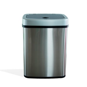 Ninestars - Basurero Automatico Papelera Inteligente Sensor 30 Lts Acero Inoxidable
