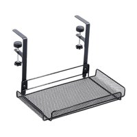 Bothyi - Organizador Debajo Del Escritorio, Bandeja De Gestión De Cables, Organizador De Cables Para Dormitorio, Oficina, Negro