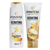 Pack Shampoo + Acondicionador Keratina Repara Y Protege 550 Ml Pantene