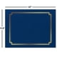 thumbnail image 2 of Carpeta De Certificados Azul Clásica De Con Borde Dorado Juego De 25 9 1 2 X 12 Pu, 2 of 7