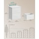 thumbnail image 5 of Cómoda SONGMICS ULGS312W01S para dormitorio, 2 cajones, acero MDF, color blanco, 5 of 6
