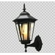 thumbnail image 1 of Farol solar pared retro luz cálida para exterior color negro, 1 of 6